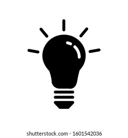 Light bulb icon vector design template