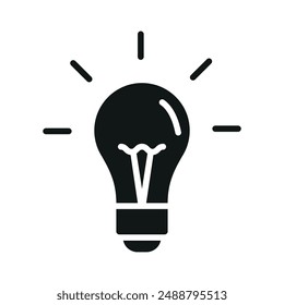 Glühbirne Icon Vektorgrafik Design Vorlagen einfach und modern