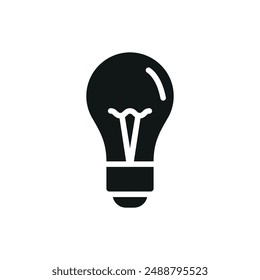 Glühbirne Icon Vektorgrafik Design Vorlagen einfach und modern