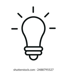 Icono de bombilla Plantillas de diseño de Vector simples y modernas