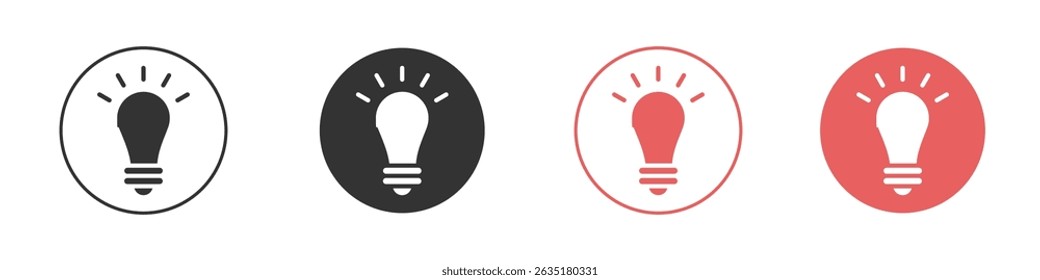 Light bulb icon vector design template simple and clean style