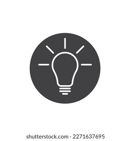 light bulb icon vector element design template web