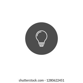 Light bulb icon . Vector . EPS 10