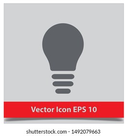 light bulb icon Vector EPS 10 design template