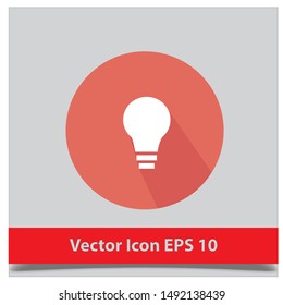 light bulb icon Vector EPS 10 design template