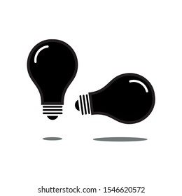 
light bulb icon vector eps 10