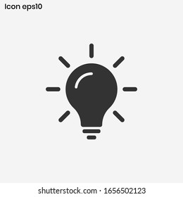 light bulb icon vector eps 10