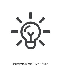 Light Bulb icon vector EPS 10