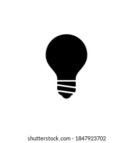 icono de la bombilla. ilustración plana vectorial