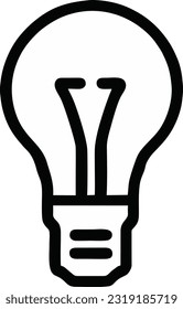 Light bulb icon vector, The light bulb is full of ideas and creative thinking, Vector illustration 25