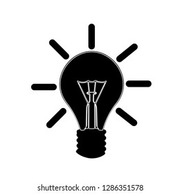 	
light bulb icon vector. light bulb vector graphic illustration