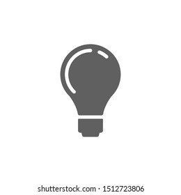 light bulb icon vector. light bulb vector graphic illustration