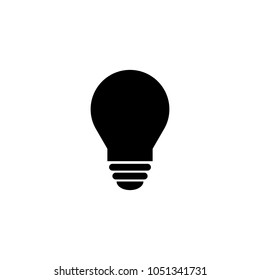 Light bulb icon vector. Idea icon. Solution symbol. Bright idea symbol. Lamp icon in trendy flat style for web desain.