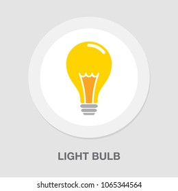 Light Bulb Icon, Vector Idea, Creative Design Concept, Innovation Symbol