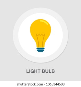 Light Bulb Icon, Vector Idea, Creative Design Concept, Innovation Symbol