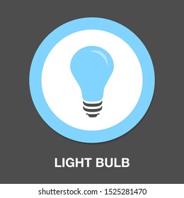 Light Bulb Icon, Vector Idea, Creative Design Concept, Innovation Symbol