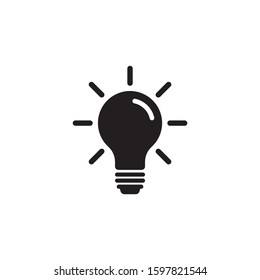 Light bulb icon vector, Idea, innovation icon symbol isolated