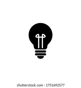 Light Bulb Icon Vector. Idea Sign