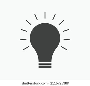 Light Bulb icon vector Idea sign solution, thinking concept colorful template
