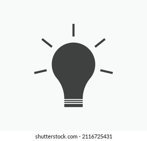 Vector de icono de bombilla ligera Solución de señalización de ideas, concepto de pensamiento plantilla colorida
