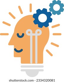 light bulb icon vector  idea sign  solution  thinking concept  lighting Electric lamp  shine illustration symbol