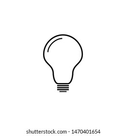 Light Bulb Icon Vector. Ideas. Bulb. Solution Symbol Illustration