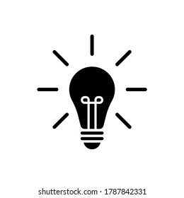 Light bulb icon vector. Bulb, ideas, innovation icon symbol