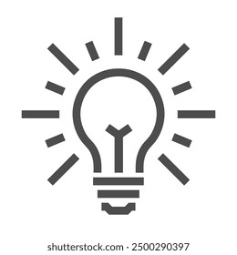 light bulb icon vector. ideas, inspiration