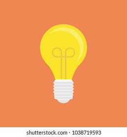 Light bulb icon. Vector illustration.