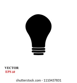 light bulb icon. vector illustration