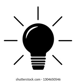 Light Bulb icon vector illustration