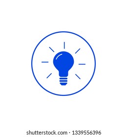 Light bulb icon. Vector illustration