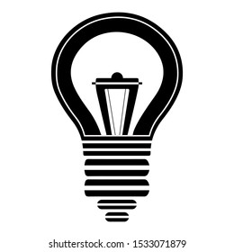 Light bulb icon. Vector illustration