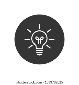 Light Bulb icon. Vector illustration