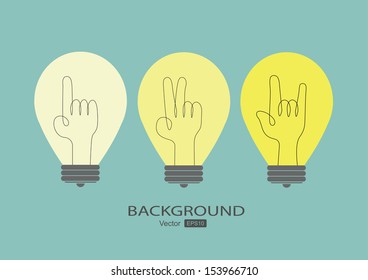 Light bulb icon vector illustration.
