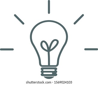 Light bulb icon. Vector illustration