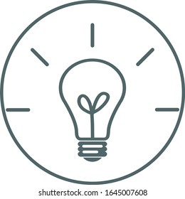 Light bulb icon. Vector illustration