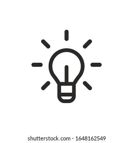 Light bulb icon vector illustration EPS 10