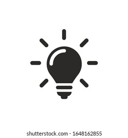 Light bulb icon vector illustration