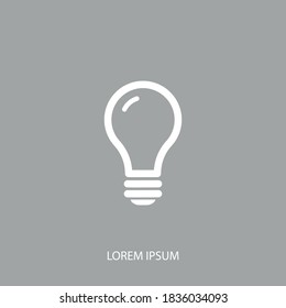 Light bulb icon. Vector illustration EPS 10.