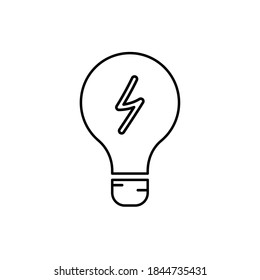 light bulb icon. vector illustration