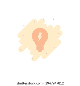 Light Bulb Icon Vector Illustration Design