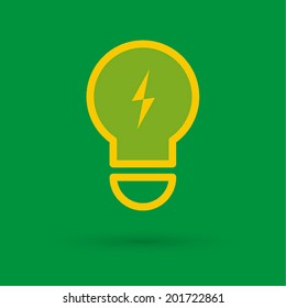 Light bulb icon. Vector illustration.