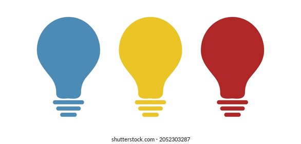 icono de la bombilla de luz, ilustración vectorial