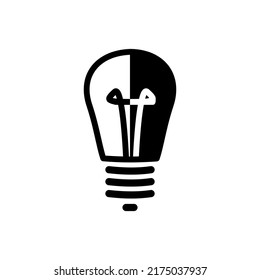 light bulb icon vector illustration logo template for many purpose. Isolated on white background.