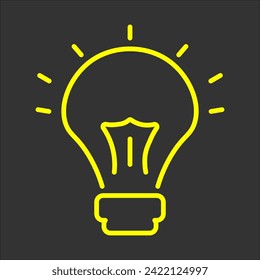 light bulb icon vector illustration symbol