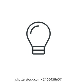 Light bulb icon, vector illustration