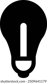 Icono de bombilla Ilustración vectorial para múltiples usos