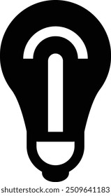Glühbirne Symbol, Vektorgrafik für mehrere Verwendungszwecke