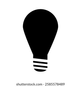 light bulb icon vector. light illustration sign. electricity symbol.